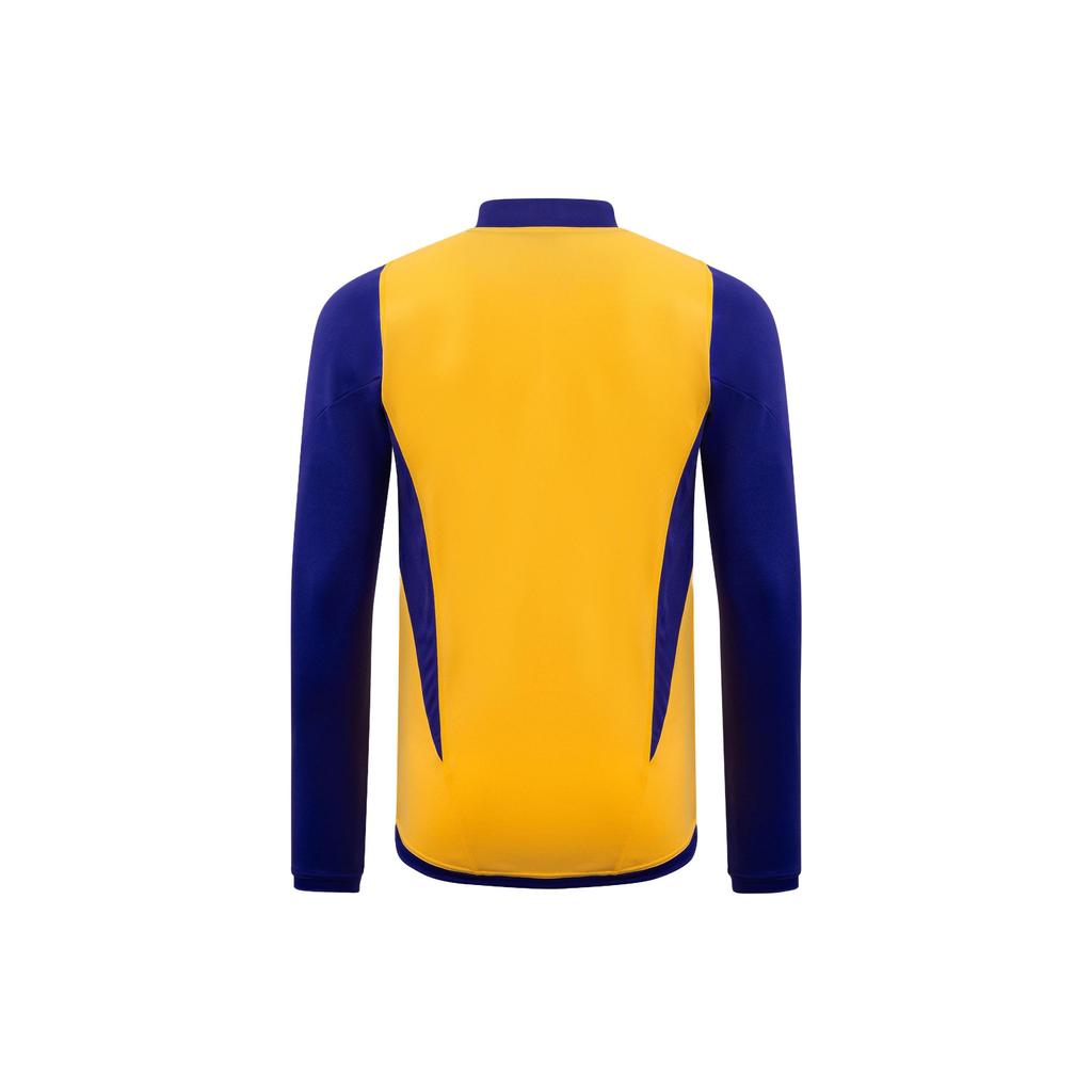 Adidas Real Madrid Tiro 23 Half-Zip Long Sleeve Training Soccer Jersey Men Tops Yellow IQ0543