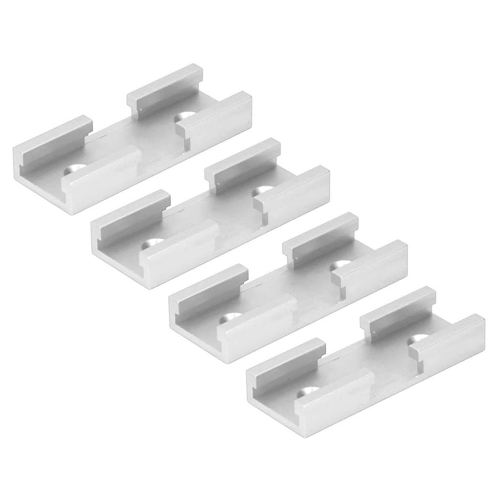 4PCS T Track Intersection Parts Aluminum Alloy Woodworking Cross Track Connector for Carpenter