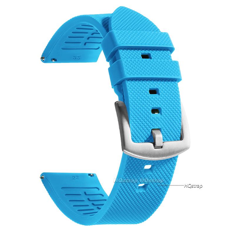 20mm 22mm Rubber Strap High Quality Silicone Watch Band for Omega Soft Sport Belt Waterproof Wristband Quick Release Bracelet