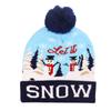 2025 autumn and winter new knitted hat Christmas holiday party LED light Christmas hat