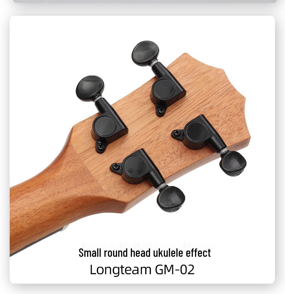 Universal Silver Folk Guitar Tuning Pegs, Knobs & String Winder Tool - Fully Enclosed Electric Guitar Tuning Accessories