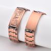 Eagle Double Row Magnetic Copper Bracelet Red Copper with Curved Piece Turtle Back Copper Magnetic Bracelet