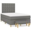 Maison Exclusive - Sommier à lattes de lit avec matelas Gris foncé 120x200cm Tissu