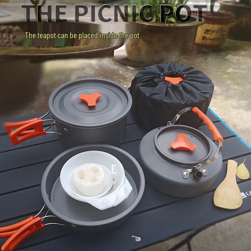 ToChef Outdoor Camping Cookware Set with Teapot