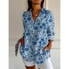 Fashion Long Sleeve Print Shirts Women Spring Buttons Casual Women's Tops And Blouses Elegant Simple Top Femme Shirt 2025