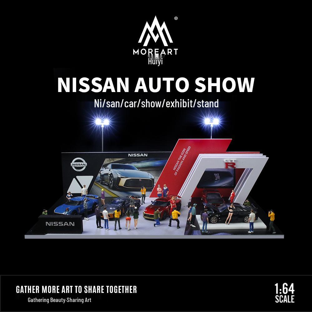 

Nissan GTR 1:Масштаб 64 Модель автомобиля из сплава с дисплейной сценой и хранением - Коллекционный игрушечный автомобиль.