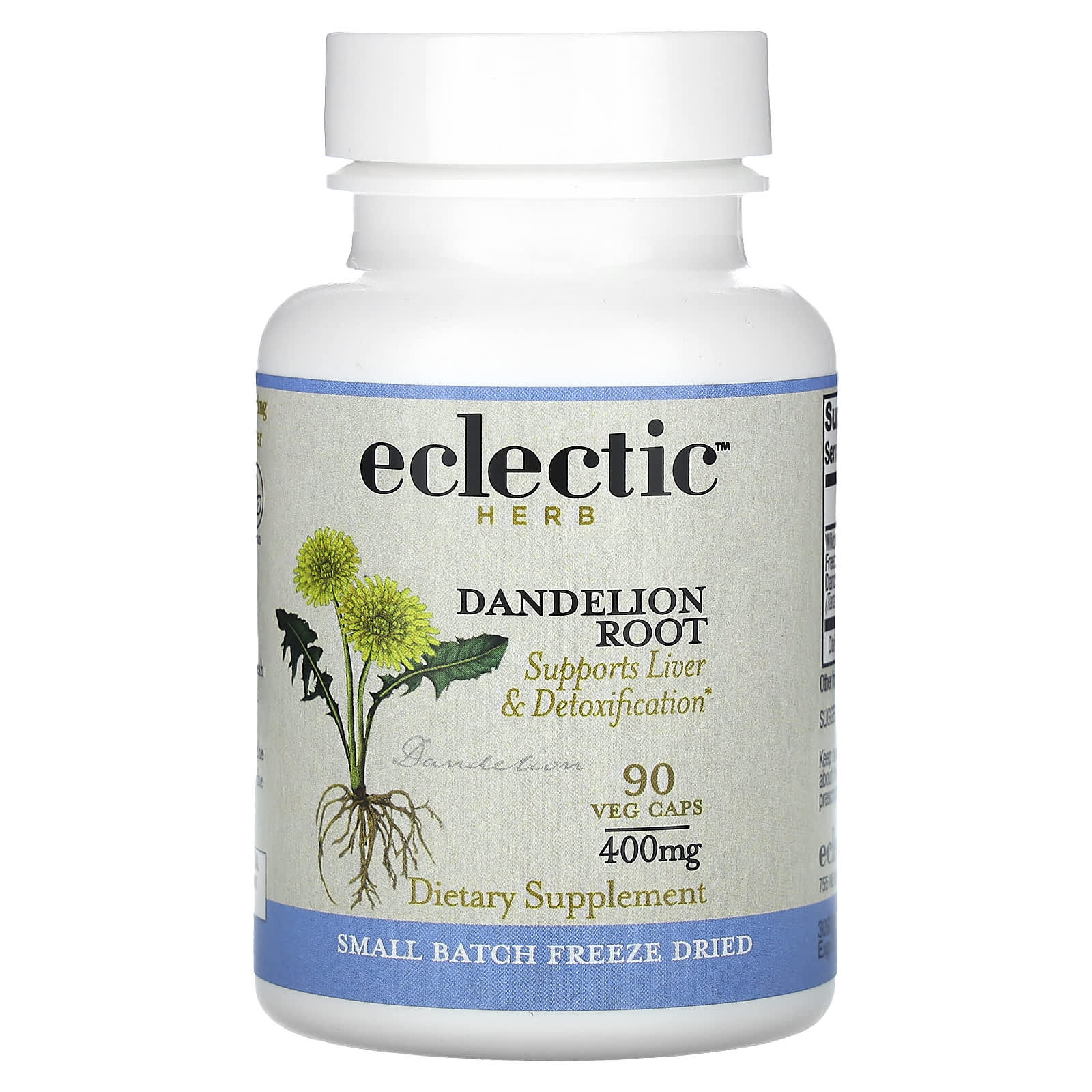 

Fresh Freeze Dried Dandelion Root, 400Mg, 90 Veggie Capsules