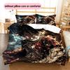 Cartoon Pattern Bedding Quilt Set Quilt Cover Pillowcase Home Decoration Birthday Gift (1 * Duvet Cover + 2 * Pillowcase, Without Core)