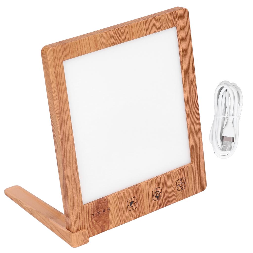 Lámpara de Terapia de Luz Espectro Completo 10000LX Luz LED de Fototerapia Regulable Temporizador Control Táctil