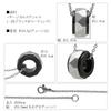[Shinjuku Gin No Kura] Hammered Black Ring, Surgical Stainless Steel Necklace, Men's Pendant, Hypoallergenic