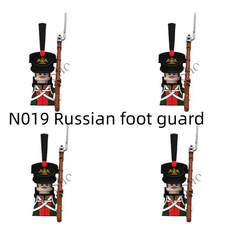 Napoleonische Kriege Militärsoldaten Bausteine WW2 Britisch Frankreich Füsiliere Gewehre Russisch Preußen Fußgarde Steine Kinderspielzeug
