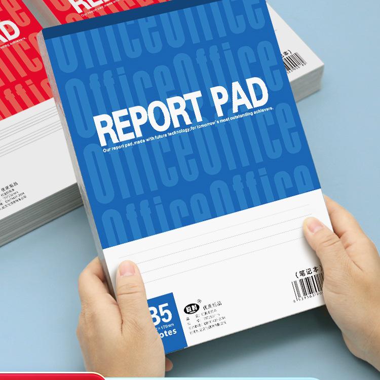 

Red & Blue B5 Vertical Flip Notebook: Thick Composition Pad for Students, English White Paper Notebook Blue [5 pcs]