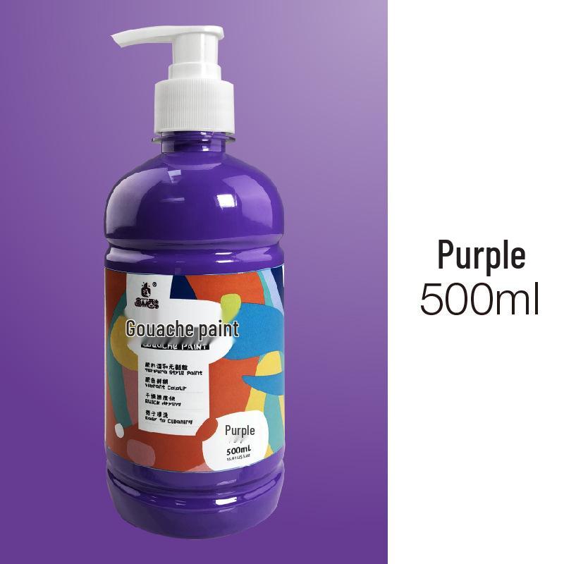Kunstbedarf: 24-Farben 500ml Waschbares Gouache-Farben-Set für Bildungseinrichtungen und Kinder