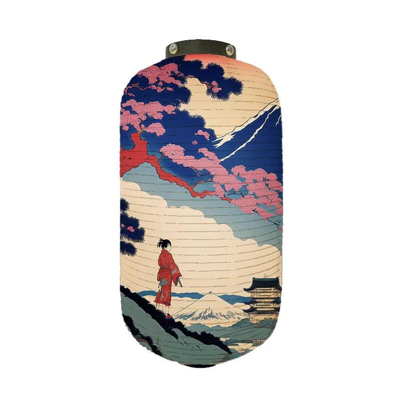 Japońska Lampion Wedding Decoration Ukiyo-E Drukowany Sashimi Cuisine Restauracja Wystrój Lampa Festiwalowe Artykuły Imprezowe Tkaninowy Lampion