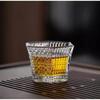 Hexagonal Engraved Crystal Glass Cup Heat Resistant Design For Whiskey Tea Tasting Home Bar Use Single Serve Master Cup