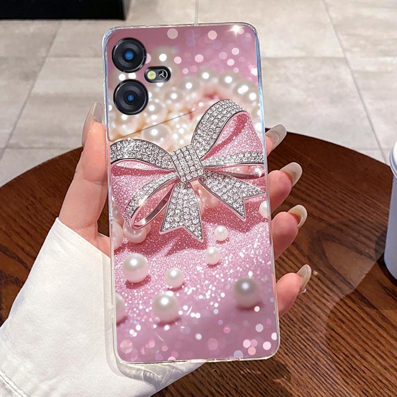 Casing For Tecno Pova Neo 3 Case LH6n Silicone Aesthetic Fashion Cute Cat Back Cover Techno Pova Neo 3 Transparent Phone Case