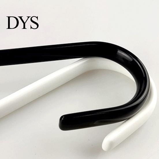 Towel Hook Back Door Punch-free Strong Bearing Capacity Mini S-Shaped PVC Carbon Steel for Kitchen Behind Cabinet Hanger