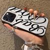 Fashion English Letters Phone Case For IPhone 17e Air 16E 17 16 15 Plus 14 13 12 11 Pro Max Shockproof Anti-slip Y2k Hard Cover