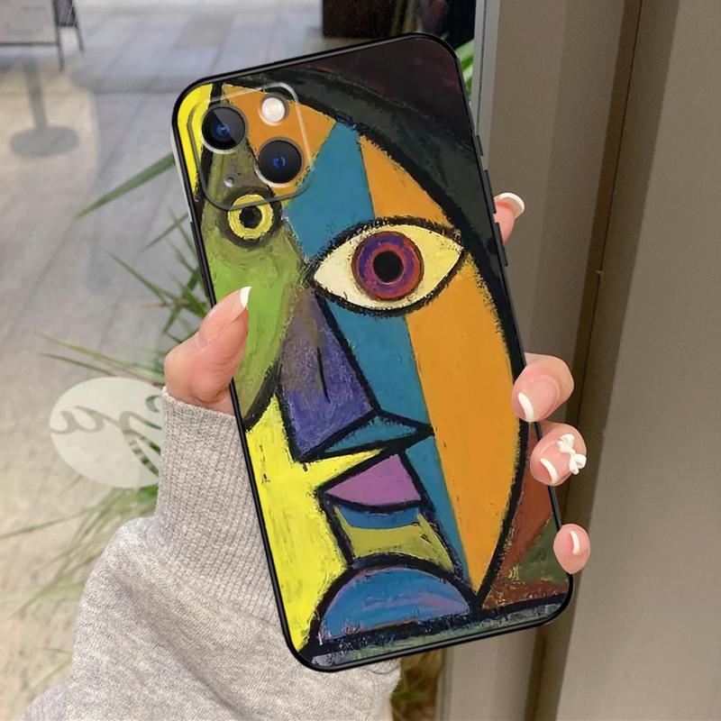 Picasso Abstrakte Kunst Malerei Hülle Für iPhone 17 Pro Max 16 15 13 12 11 14 Pro Max Plus 13 12 Mini 16e 17 Air Rückabdeckung