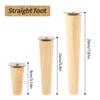 4Pcs Solid Wood Furniture Legs Sofa Table Wardrobe Oblique/Straight Feet Non-slip Stabilize Support TV Cabinet Replacement