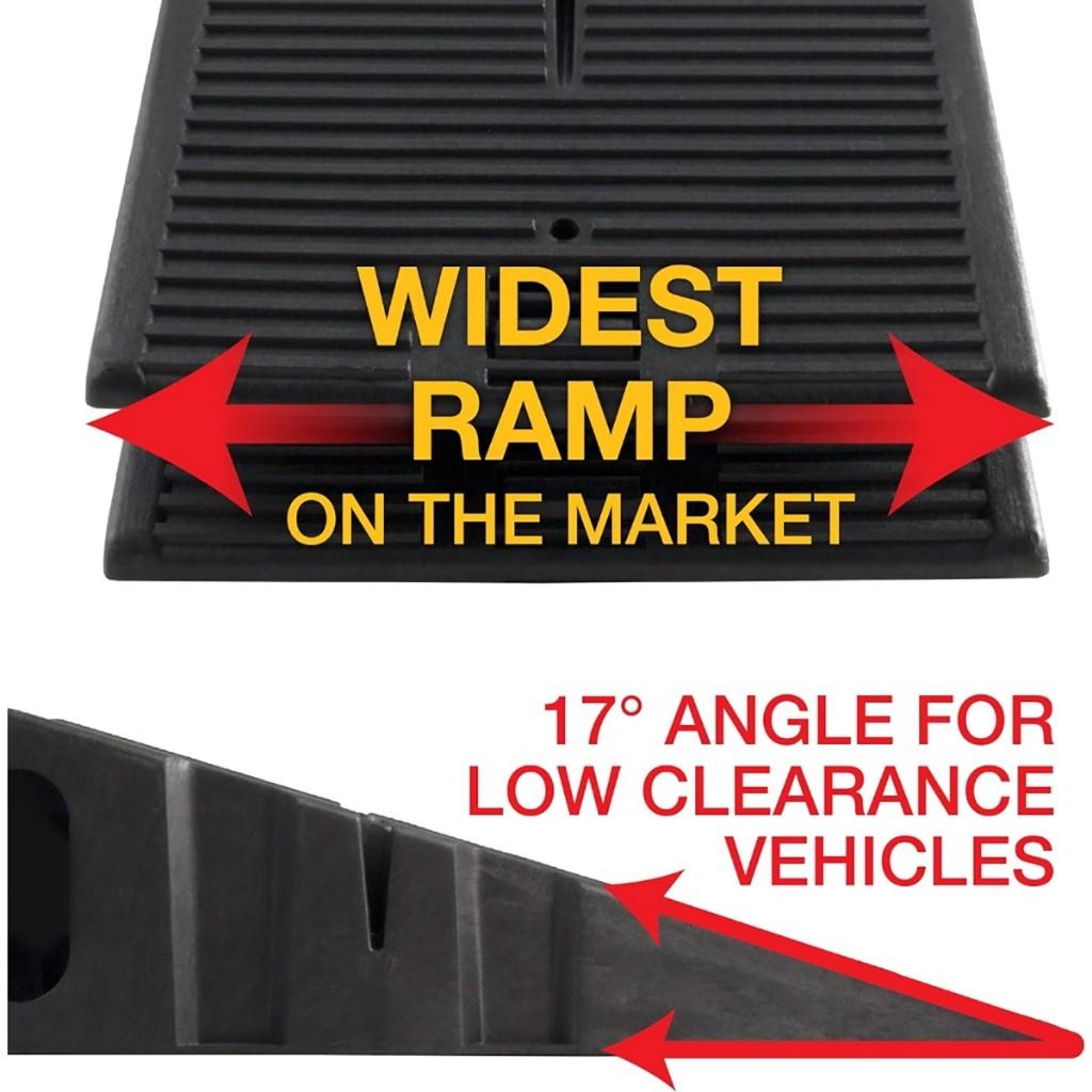 2pcs Car Ramps Heavy Duty Durable Plastic Car Ramp Car Vehicle Truck Threshold Ramp Kit Car Maintenance Ramp