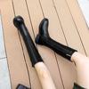 Boots Children but knee boots Autumn and winter new velvet thin high knight boots Women's thin boots