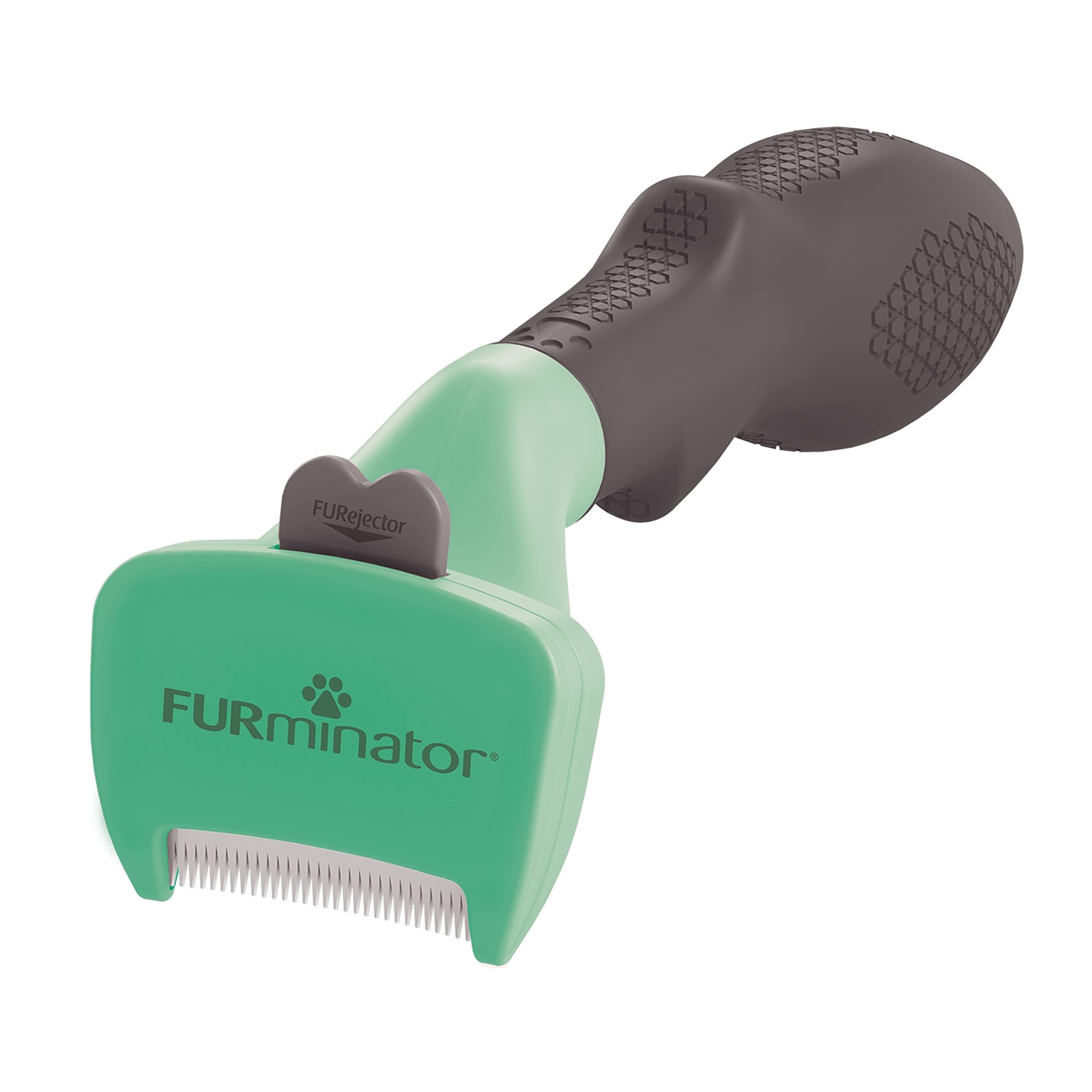 

Щетка FURminator для маленьких собак, все 2 типа, одобрено ветеринарами, борется с комками шерсти, нежная к коже, легкое удаление шерсти кнопкой For long-haired breeds