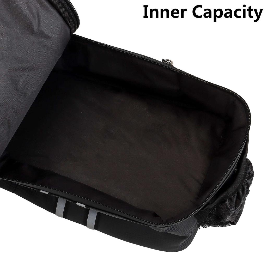 Bike Rear Seat Bag Trunk Bags Bike Panniers Waterproof Cycling Bag Rack 9L Bicycle Accessories Black