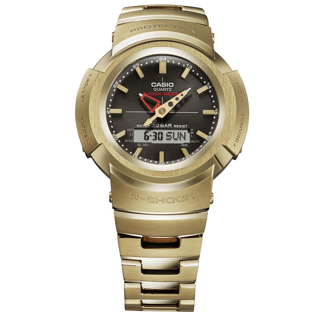 

India Co Pvt 1st Mathura New Sports Watch Casio black [Imported by-Casio Ltd, A-41, Floor, MCIE, Road, Delhi-110044] AWM-500GD-9ADR G-Shock.