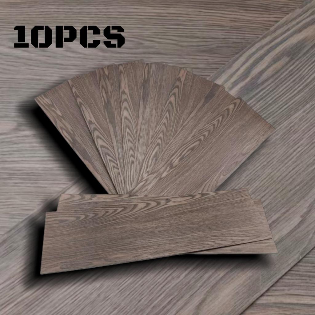10pcs 15x40cm Peel and Stick Floor Tile, Pvc Plank Flooring Self-Adhesive, Luxury Wood-Look Planks for DIY Installation