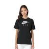 (WMNS) Nike Air Logo Casual Sports Short Sleeve Black T-Shirt Women's CZ8615-010