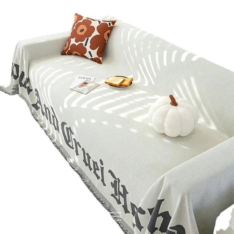 Sofa Cover Chenille Sofa Towel Blanket Couch Cover Universal Anti-cat Scratch Sofa Cover for Living Room 1/2/3/4 Seater
