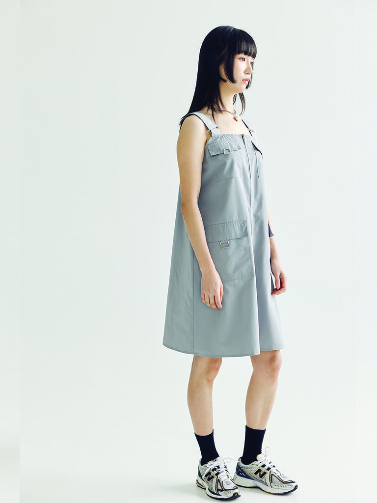 Bomnal Boutique Suspender Midi Dress _ Gray
