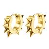 New in Trendy Minimalist Stainless Steel Hoops Ear Piercings Earrings Round for Men Woman Waterproof Vintage Jewelry Decoration