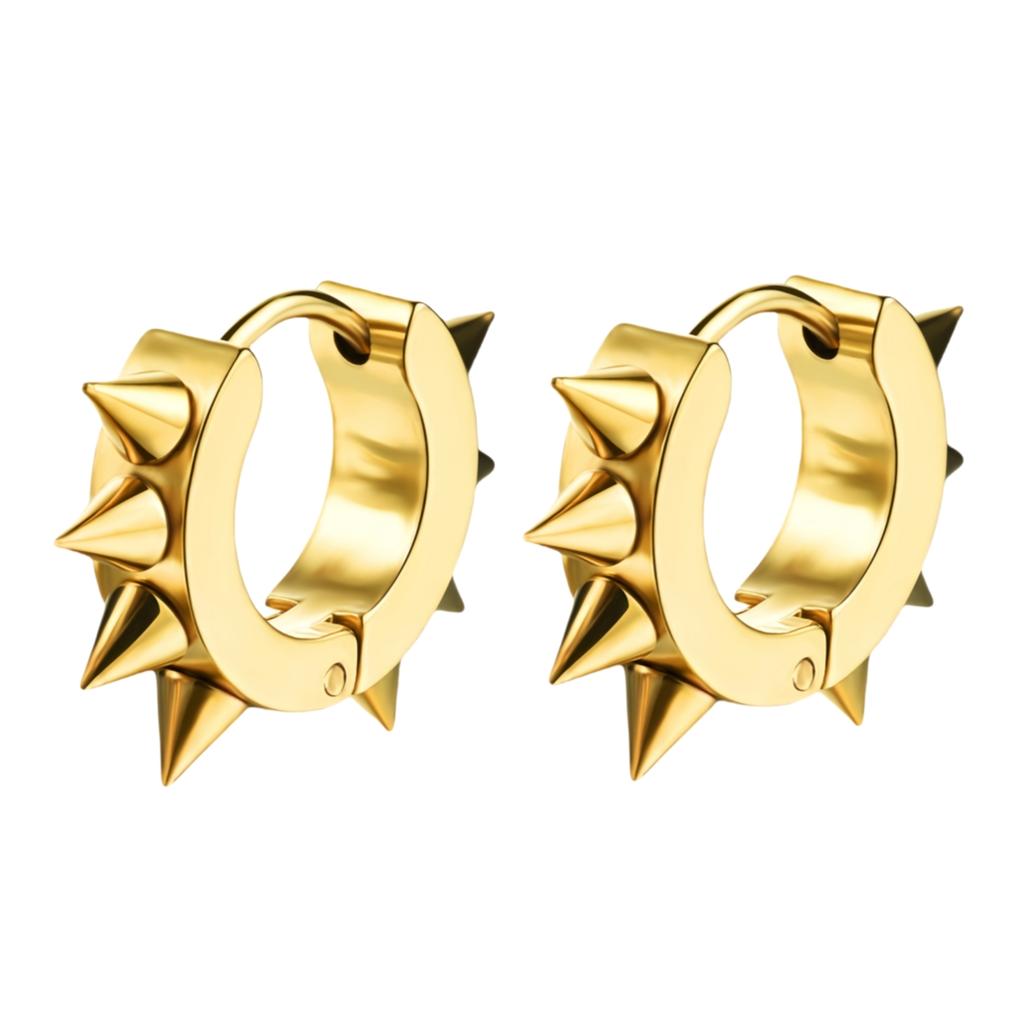 New in Trendy Minimalist Stainless Steel Hoops Ear Piercings Earrings Round for Men Woman Waterproof Vintage Jewelry Decoration