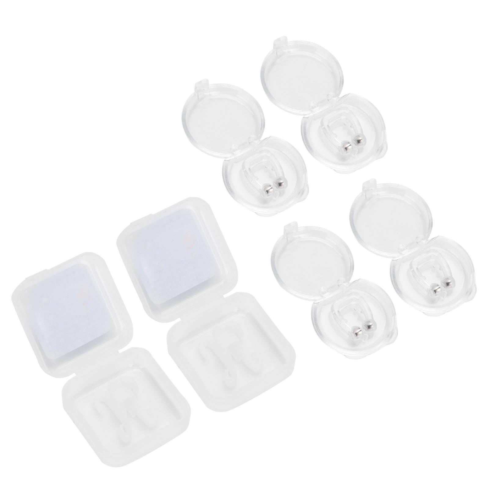 

Силиконовый магнитный зажим для носа против храпа портативное мини-устройство против храпа набор устройств для помощи при сне