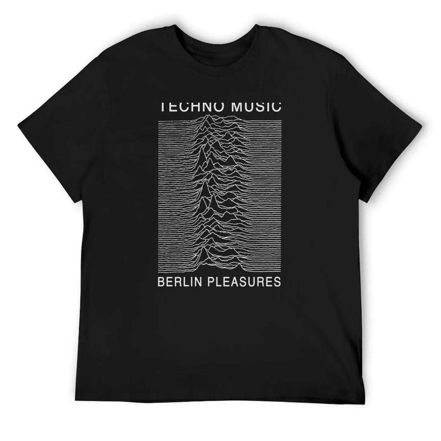

Techno Music Berlin Pleasures T-Shirt anime shirt Personalized t-shirt funny shirt cotton vintage t shirt men XXXXXL чорний