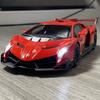 1/24 Lamborghini Veneno Limited Edition Supercar Alloy Diecast Metal Model Car Sound and Light Pull Back Children Toy Car Decoration Hobbies