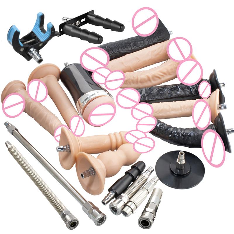 FREDORCH All Kind of Attachments for Sex Machine Black Dildo Holder Vibrator Clamp Suction Cup Vagina 3XLR Vac-U Accessaries