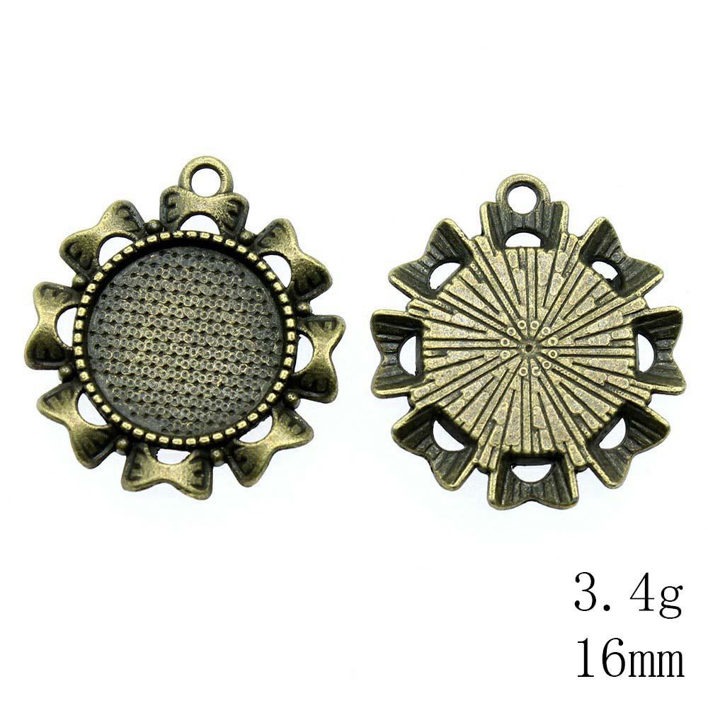 Back To School Jewelry And Accessories Fit Round 16mm Glass Cabochon Base Setting Tray Accessories Parts Items Accessories Accessories