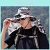 Outdoor Summer Fisherman Hat With Large Brim And Equipped With A Charging Fan For Sun Protection And Neck Cover