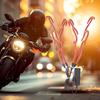 Bike Helmet Light Motorcycle Headlamp Two-Color Flame Cycling Lighting Decorative Headlight For Outdoor Offroad Camping Travel