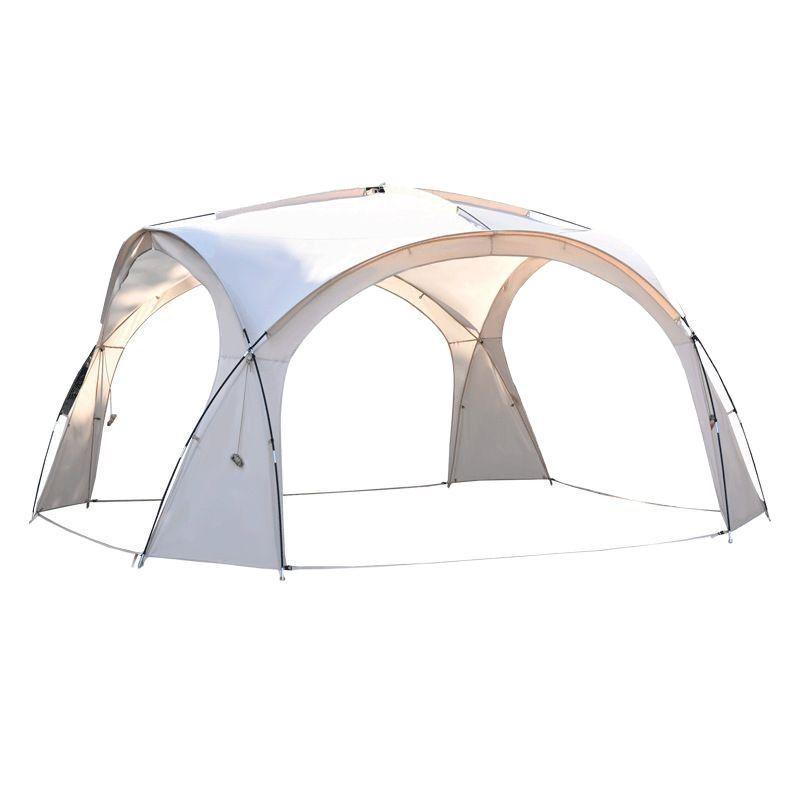 Large Portable Windproof Yurt Tent - Rain & Sun Protection Camping Gazebo