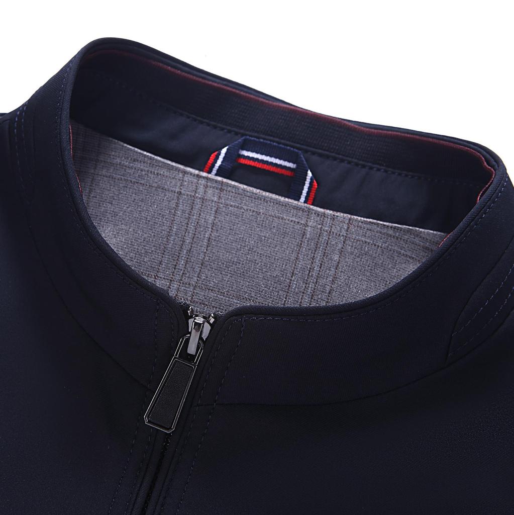 Men Jacket Spring Jackets Man Autumn Business Jacket Windbreaker Casual Coat Solid Zipper Stand Collar