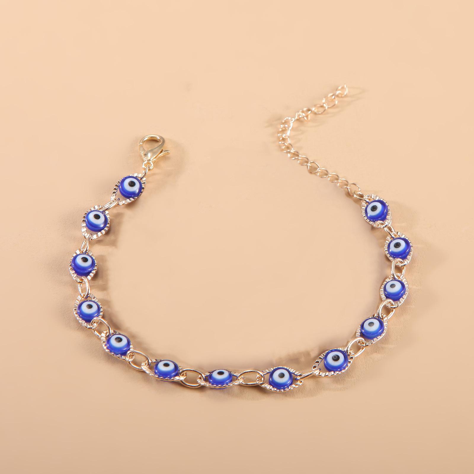 Новый браслет Devil s Eye из Европы и Америки, браслет Evil Eye, модный браслет для пар 17CM