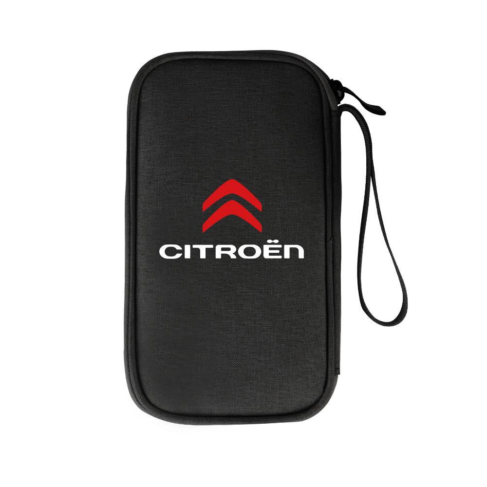 Car Portable Storage Bag Carry Lighter Data Cable Bank Truck Key For Citroen C4 C3 C5 C1 C2 Berlingo Celysee Cactus Picasso Saxo
