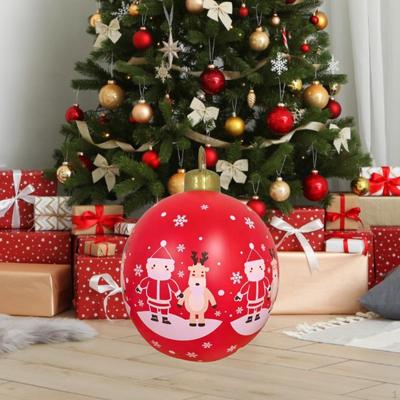 Inflatable Christmas Ball Ornament 60cm Diameter PVC Xmas