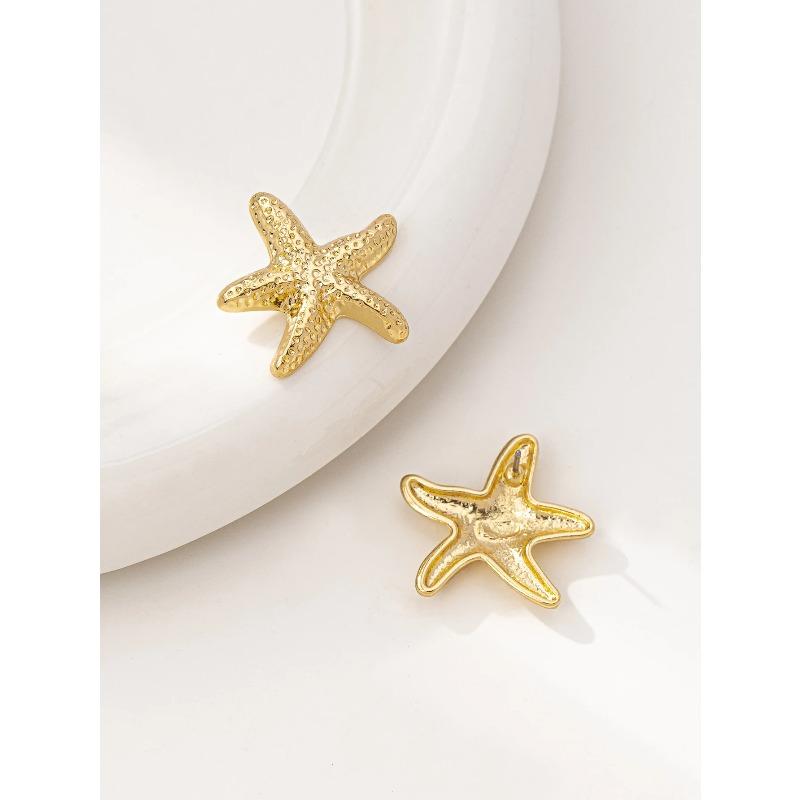 1 Pair Geometric fashion Temperament casual Starfish Stud Earrings