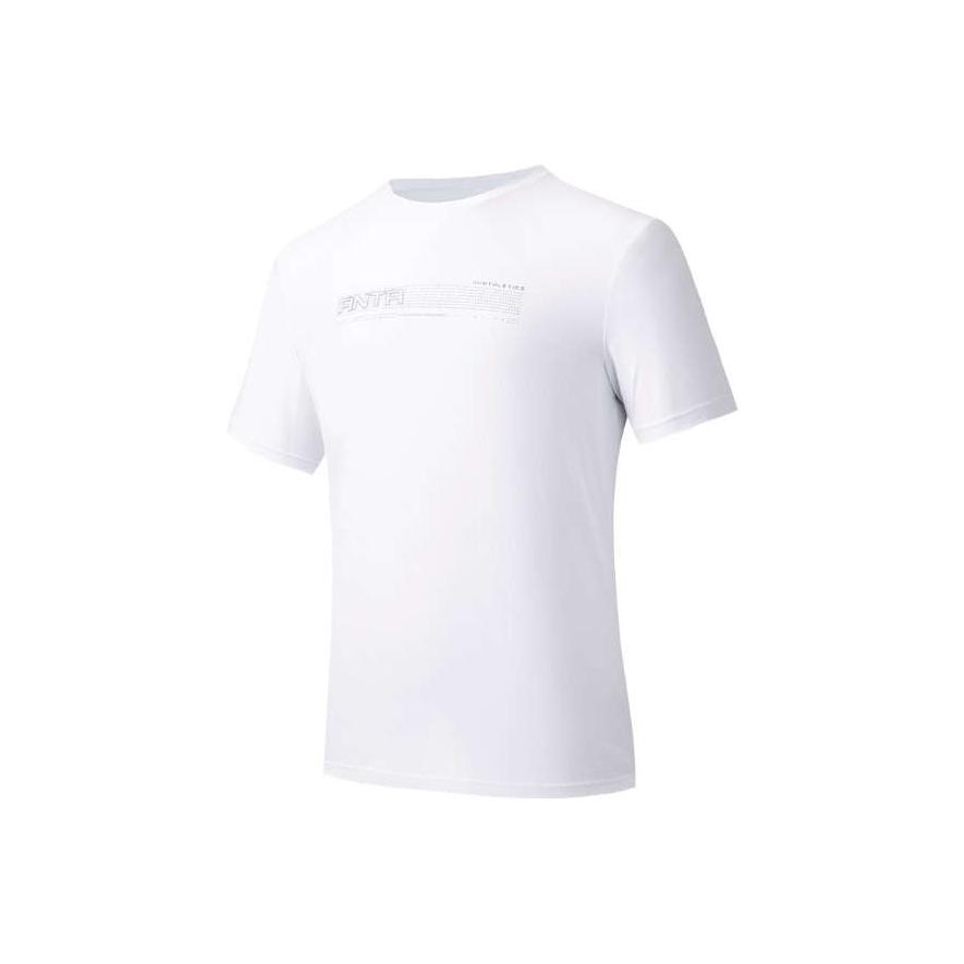 Anta Fashionable Soft Simple Versatile Round Neck Sports Short Sleeve T-Shirt Men Tops 152537103R-1