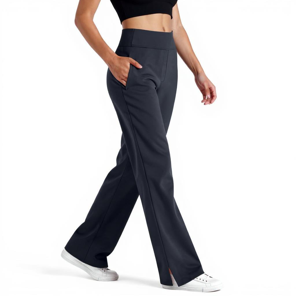 Womens Wide Leg Yoga Pants Casual Fashion Sweatpants High Waist Comfy Loose Trousers With Pockets